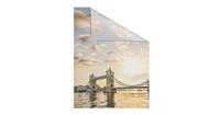 Lichtblick Fensterfolie selbstklebend, Sichtschutz, Tower Bridge - Orange orange Gr. 50 x 50