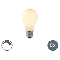 luedd Set mit 5 dimmbaren E27 LED Lampen Opalglas 4W 280 lm 2200K - 