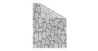 Lichtblick Fensterfolie selbstklebend, Sichtschutz, Stadt - Schwarz Weiß schwarz/weiß Gr. 50 x 50