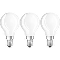 OSRAM LED-lamp Energielabel A++ (A++ - E) E14 Kogel 4 W = 40 W Warmwit (Ø x l) 45 mm x 78 mm Filament / Retro-LED 3 stuk(s)