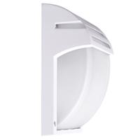 v-tac Wandlamp Garten 1pc. E27 Frost Glass IP44 Mod. VT-754 sku 7077 Weiss - Weiß