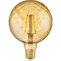 osram LED VINTAGE 1906 CLASSIC GLOBE 125 40 FS Warmweiß Filament Gold E27 Kugel, 092037 - 