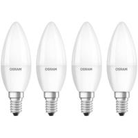 OSRAM LED-lamp Energielabel A+ (A++ - E) E14 Kaars 5.7 W = 40 W Warmwit (Ø x l) 35 mm x 106 mm 4 stuk(s)