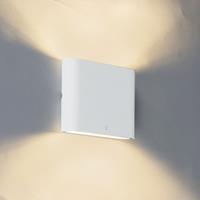 qazqa Moderne Außenwandleuchte weiß 11,5 cm inkl. LED - Batt - 