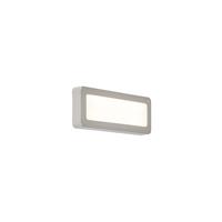 qazqa Moderne rechteckige Außenwandleuchte grau inkl. LED - Prim - 