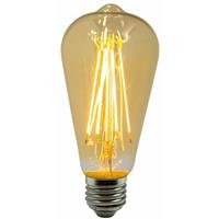 Heitronic LED Lampe Kolbenform Vintage 4 Watt E27 warmton Retro alt rauchig ST64