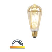 luedd LED-Lampe E27 ST64 8W 2000-2600K mit gedimmtem bis warmem Goldfaden - 