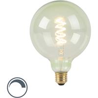 LUEDD E27 dimmbare LED Spiral Glühlampe G125 grün 200 lm 2100K