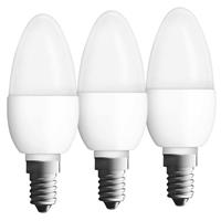 osram CLASSIC LED Tropfenlampe mit 5,3 Watt, E14, warmweiß, matt - 3 Stück - 
