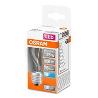osram LED STAR CLASSIC P 25 BOX Kaltweiß Filament Klar E27 Tropfen, 434080 - 