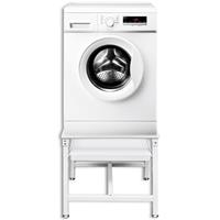 vidaxl Untergestell für Waschmaschine mit Ausziehablage Weiß - 