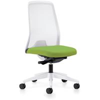 prosedia Bürodrehstuhl EVERY | Weiß | Harte Rollen | Gelbgrün | Sitzhöhe 430 mm |