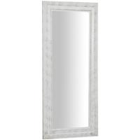biscottini Vertikaler / horizontaler hängender Spiegel Wandspiegel Spiegel zum Aufhängen L35xPR2xH82 cm, antikweißes Finish. - 