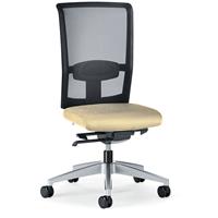 prosedia Bürodrehstuhl GOAL AIR | Harte Rollen | Brillantsilber-Beige | Sitzhöhe 390 -