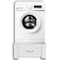 vidaXL Voetstuk voor wasmachine met lade wit