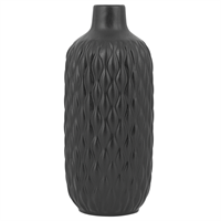 beliani Vase für saisonale Dekoration schwarz Emar - Schwarz