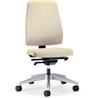 prosedia Bürodrehstuhl GOAL | Weiche Rollen | Brillantsilber-Beige | Sitzhöhe 410 - 460