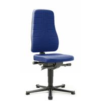 Bimos Bureaustoel All-in-One 9640, met glijder, stoffen bekleding, blauw