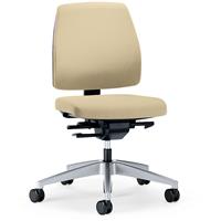 prosedia Bürodrehstuhl GOAL | Weiche Rollen | Brillantsilber-Beige | Sitztiefe 410 mm |