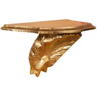 biscottini Wandregal aus Holz mit Blattgold Finish L30xPR15xH16 cm. Made in Italy - 