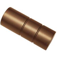 gardinia Endknopf Zylinder zu Stilprogramm Windsor, Ø 25 mm, bronze, 2-er Pack - 