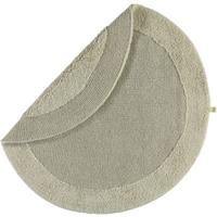 Rhomtuft Badteppich oval Exquisit stone - 320 beige Gr. 80 x 80