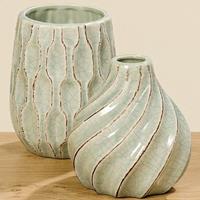 Boltze Vasen Greenie Vase sortiert 12-14 cm (1 Stück) (Hellgrün)