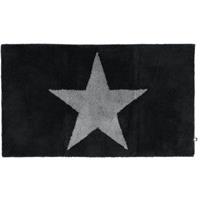 Rhomtuft Badteppich STAR schwarz/graphit - 1464 Gr. 60 x 90