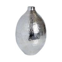Butlers INDIRA Vase Höhe 27 cm silber