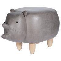 Koopman Sitzhocker Nashorn 64 x 35 x 29 cm grau Gr. 35 x 60