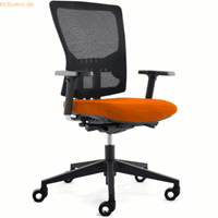 rocada Bürodrehstuhl mit Armlehnen orange