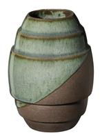 ASA Vasen Vase V grün/braun 12 cm (mehrfarbig)