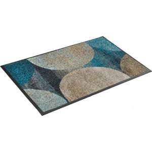 Wash+dry Fußmatte Design Galaxia blau Gr. 50 x 75
