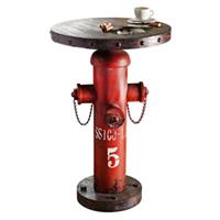 PUREDAY Beistelltisch Fireplug Beistelltische rot/braun
