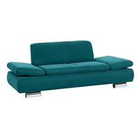 Sofa 2-Sitzer TERRENCE-23 Veloursstoff Farbe petrol Sitzhärte weich B: 190cm T: 90cm H: 76cm