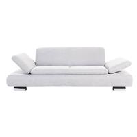 Sofa 2,5-Sitzer TERRENCE-23 Veloursstoff Farbe creme Sitzhärte weich B: 221cm T: 90cm H: 76cm