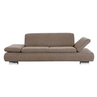 Sofa 2,5-Sitzer TERRENCE-23 Veloursstoff Farbe sahara Sitzhärte weich B: 221cm T: 90cm H: 76cm