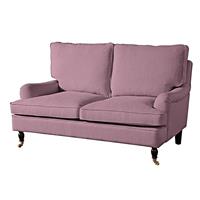 Sofa 2-Sitzer PASSION-23 Flachgewebe (Leinenoptik) Farbe aubergine Sitzhärte mittel B: 158cm T: 108cm H: 94cm