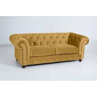 Sofa 2,5-Sitzer ORLEANS-23 Samtvelours Farbe mais Sitzhärte mittel B: 216cm T: 100cm H: 77cm