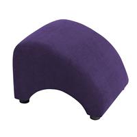 Hocker BRANDFORD-23 Veloursstoff Farbe violett Sitzhärte mittel B: 52cm T: 54cm H: 37cm