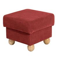 Hocker MONARCH-23 Veloursstoff Farbe terracotta Sitzhärte mittel B: 54cm T: 54cm H: 48cm