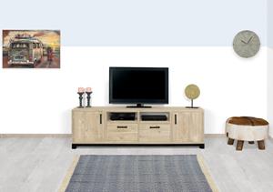 steigerhouttrend Steigerhouten TV meubel Amlin met industriële look