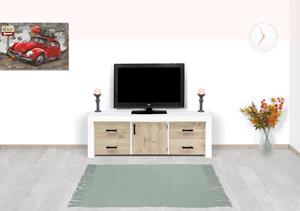 steigerhouttrend Steigerhouten TV meubel Anson met landelijke look