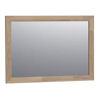 Saniclass Natural Wood spiegel 100x70x1.8cm rechthoek vingerlas zonder verlichting Grey Oak 30070