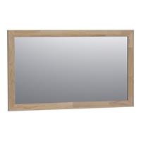 Saniclass Natural Wood spiegel 120x70x1.8cm rechthoek vingerlas zonder verlichting Grey Oak 30080