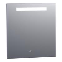 Saniclass spiegel 75x70cm met verlichting aluminium 3887-75s
