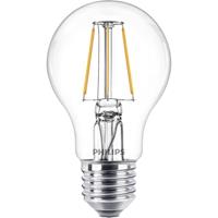 philips LED Lampe ersetzt 40W, E27 Standardform A60, klar, warmweiß, 470 Lumen, nicht dimmbar, 1er Pack [Energieklasse A++] - 