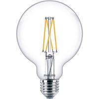 philips LED WarmGlow Lampe ersetzt 60W, E27 Globe G93, klar, warmweiß, 806 Lumen, dimmbar, 1er Pack [Energieklasse A++] - 