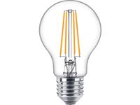 philips LED Lampe ersetzt 60W, E27 Standardform A60, klar, warmweiß, 806 Lumen, nicht dimmbar, 1er Pack [Energieklasse A++] - 