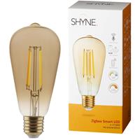 shyne Smartes ZigBee LED Leuchtmittel E27, amber, tunable white, ST64, 7W, 650 Lumen, 1er-Pack - 